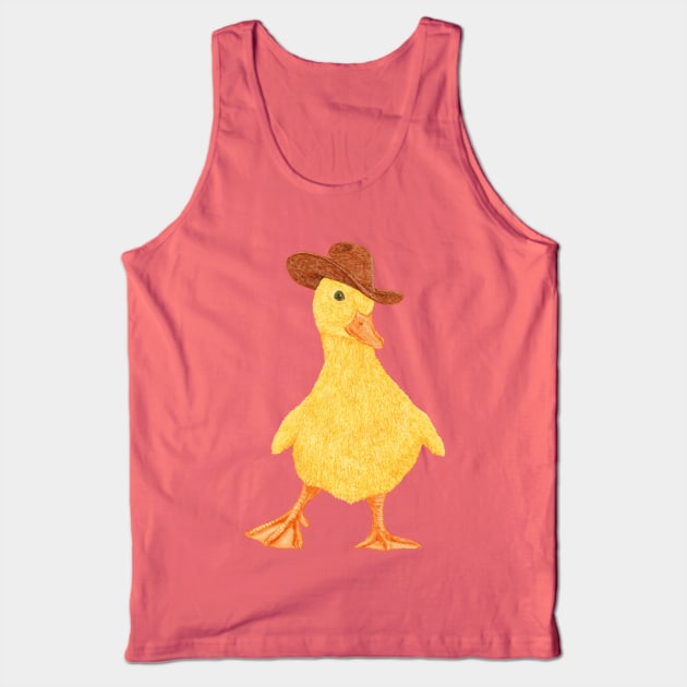 Daphne The Cowgirl Duckling Tank Top by AnyoneCanYeehaw